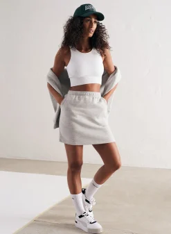 Tank Tops Og Trenings Tank Tops|Crop Topper^AIM’N Ribbed Seamless Crop Top White