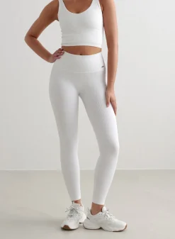 Treningstights|Ribbete Tights^AIM’N Ribbed Seamless Tights White