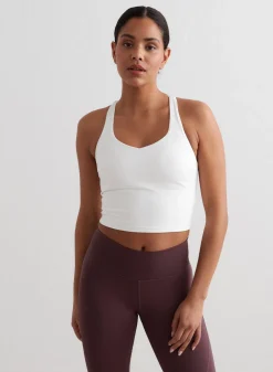 Strap Bras|Tank Tops Og Trenings Tank Tops^AIM’N Sculpting Strappy Bralette White