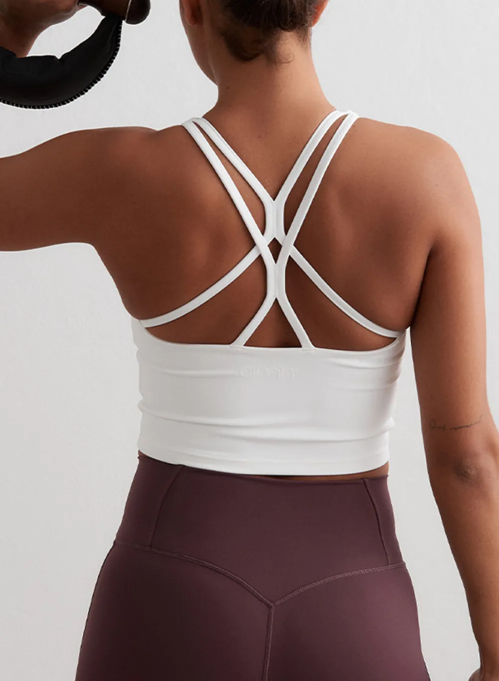 Strap Bras|Tank Tops Og Trenings Tank Tops^AIM’N Sculpting Strappy Bralette White