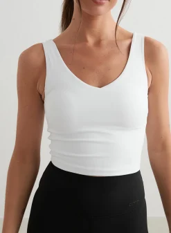 Tank Tops Og Trenings Tank Tops|Workout Tank Tops^AIM’N Sense Bralette White