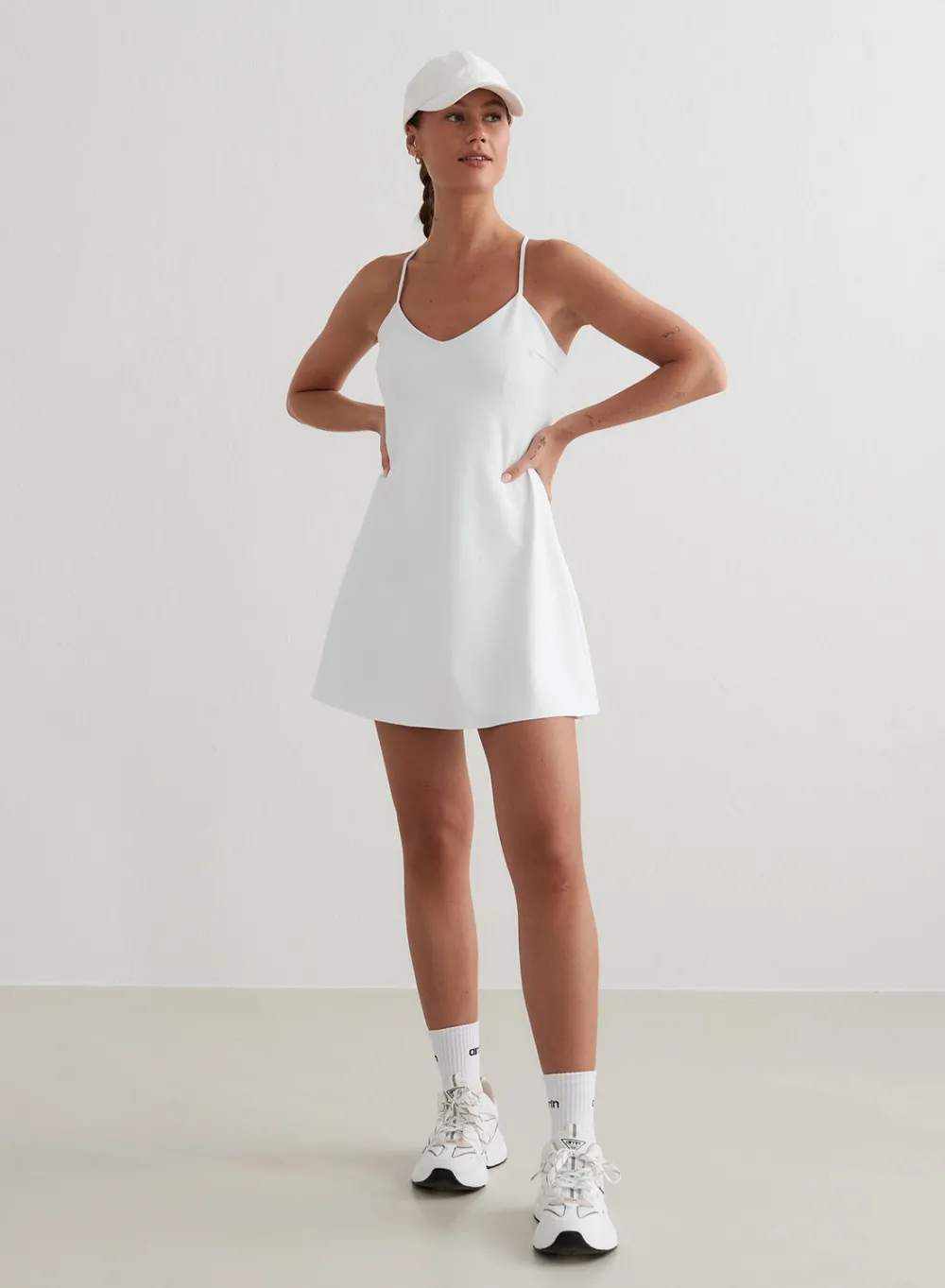 Kjoler^AIM’N Sense Strap Dress White