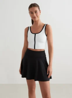 Tank Tops Og Trenings Tank Tops^AIM’N White Sense Zipped Bralette