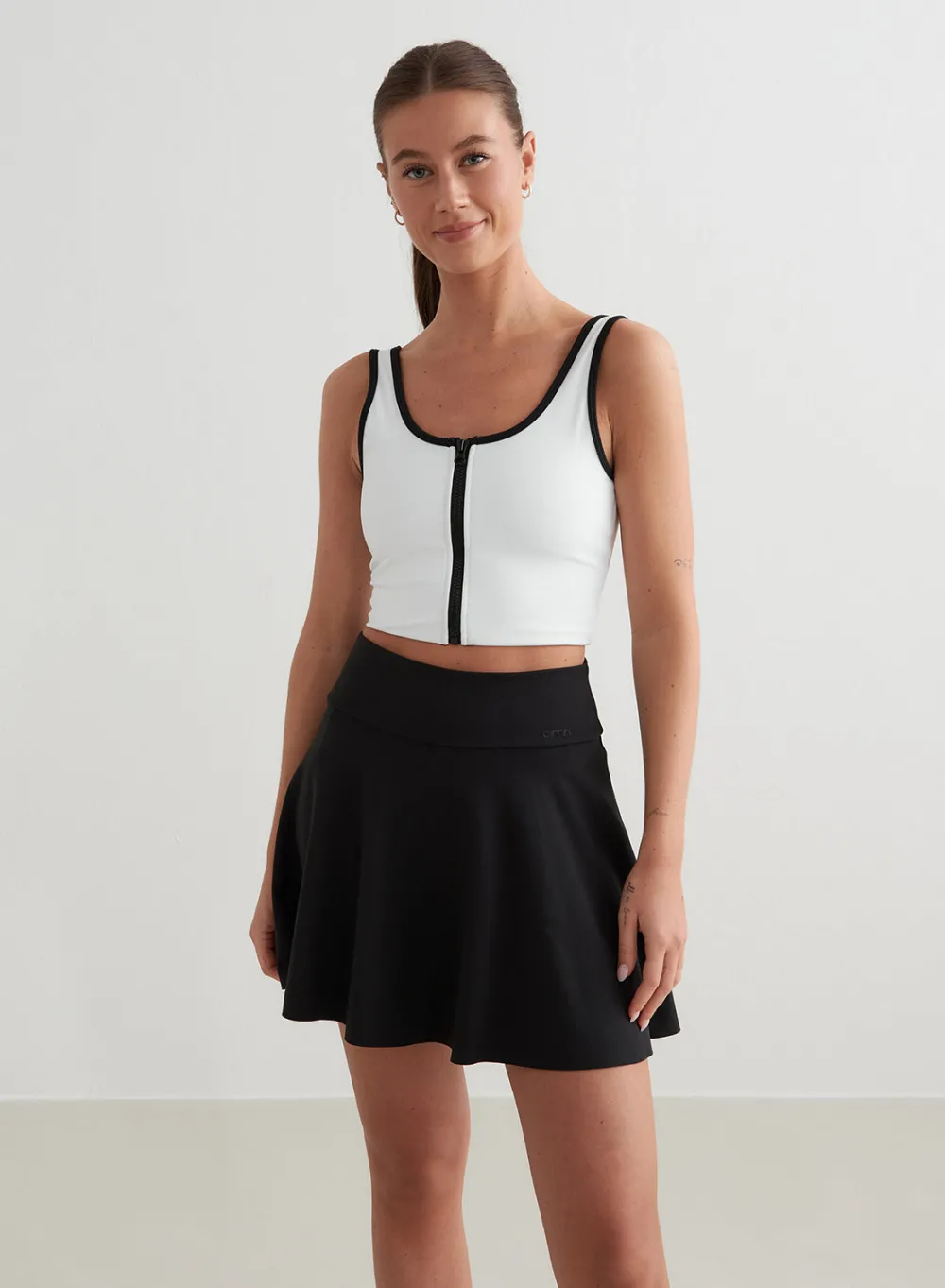 Tank Tops Og Trenings Tank Tops^AIM’N White Sense Zipped Bralette