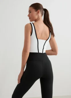 Tank Tops Og Trenings Tank Tops^AIM’N White Sense Zipped Bralette