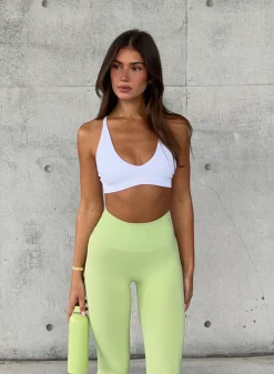 Seamless Sports Bras^AIM’N Shape Seamless Cross Back Bra White
