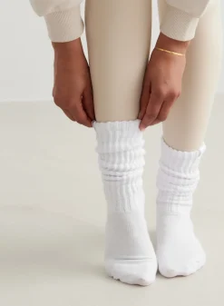 Sokker^AIM’N Slouch Socks White