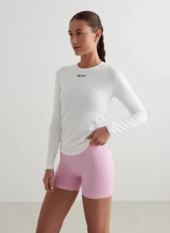Langermede Skjorter|Long Sleeve Workout Tops^AIM’N Soft Basic Long Sleeve White