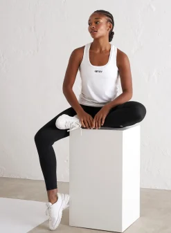 Tank Tops Og Trenings Tank Tops|Workout Tank Tops^AIM’N Soft Basic Racerback Tank White