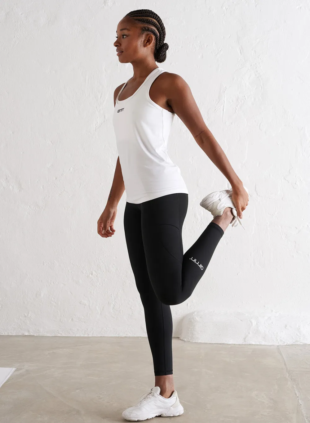 Tank Tops Og Trenings Tank Tops|Workout Tank Tops^AIM’N Soft Basic Racerback Tank White