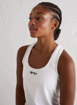Tank Tops Og Trenings Tank Tops|Workout Tank Tops^AIM’N Soft Basic Racerback Tank White