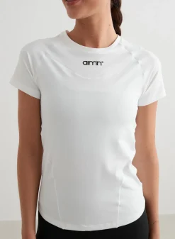 T-skjorter|Trenings-T-shirts^AIM’N Soft Basic Short Sleeve White