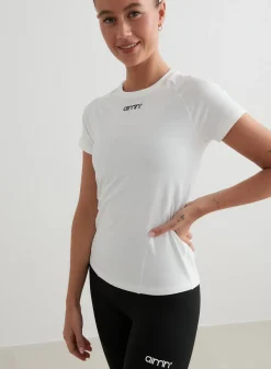 T-skjorter|Trenings-T-shirts^AIM’N Soft Basic Short Sleeve White