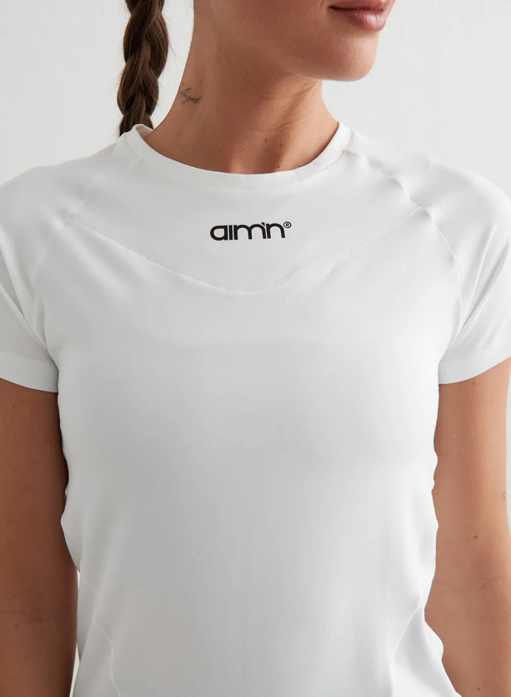 T-skjorter|Trenings-T-shirts^AIM’N Soft Basic Short Sleeve White